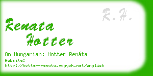 renata hotter business card