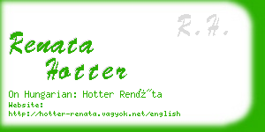 renata hotter business card